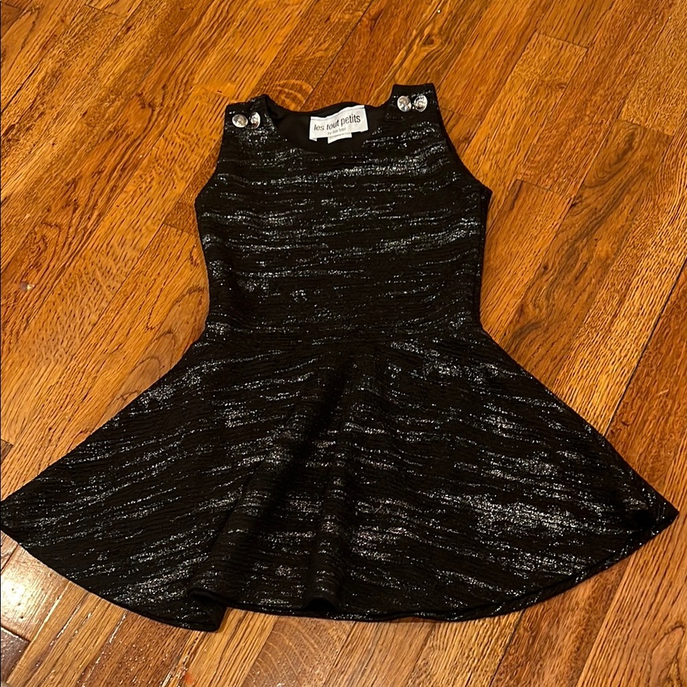 Black and silver Fit and Flare dress